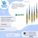 Limas mecanizada  T-Flex #20/.04 x 5  de 25 mm - Perfect