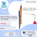 Micro H Shaper / Limas H para uso con  microscopio x 6 unidades - Perfect