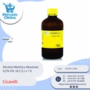 Alcohol Metilico Absoluto  0,2% P.A. (A.C.S.) x 1 lt - Cicarelli