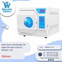 Autoclave esterilizador de  vapor de mesa Clase B.  Modelo 12lt - Biokan