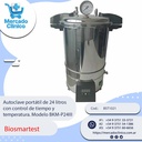 Autoclave portátil de 24 litros  con control de tiempo y  temperatura. Modelo BKM-P24III - Biosmartest