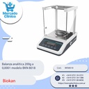 Balanza analítica 200g a  0,0001 modelo BKN 8018 - Biokan