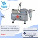 Bomba de vacío impulsada  por pistón, sin aceite, silenciosa  y peso compacto, modelo R300 - Boeco