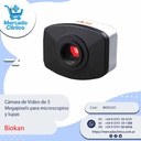 Cámara de Video de 5  Megapíxels para microscopios y lupas - Biokan