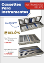 Cassette inoxidable para autoclave Medidas: 18 x 14 x 2.2 cm PARA 10 INSTRUMENTOS - BELKYS