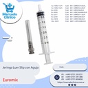 Jeringa Luer Slip con Aguja - Euromix