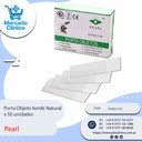 Porta Objeto Borde Natural 25.4 x 76.2 mm - 50 unidades - Pearl