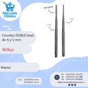 Cinceles DOBLE bisel de 4 y 5 mm - Belkys
