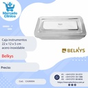Caja instrumentos 22 x 12 x 5 cm  acero inoxidable - Belkys