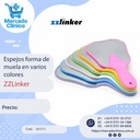 Espejo de mano con forma de muela - varios colores - ZZLinker