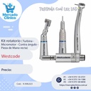 Kit Rotatorio (Turbina con led - Micromotor - Contra ángulo - Pieza de mano recta) - Westcode 
