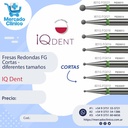 Piedras Redondas Cortas FG diferentes tamaños X UNIDAD - IQ Dent