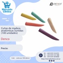Cuñas de madera anatómicas Surtidas (100 unidades) - DENCO
