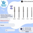 Piedras Diamante Troncoconicas largas punta recta - Strauss & Co
