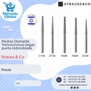 Piedras Diamante Troncoconicas largas punta redondeada - Strauss & Co