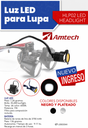 Lupa 3.5X armazon Resina Ajustable - Amtech