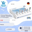Kit de pulidores de cerámica - ECOCERAM p/ contrangulo - EVE