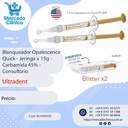 Blanqueador Opalescence  Quick - x 2  Jeringas x 15g c/u- Carbamida 45% - Consultorio - Ultradent