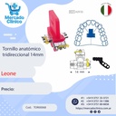 Tornillo expansor / disyuntor - anatómico tridireccional 14mm - Leone