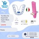 Tornillos De  Expansión  Super Micro 11mm - Leone