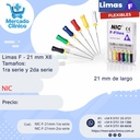 Limas F - Flexibles 21 mm X6  Tamaños: 1ra serie y 2da serie - NIC