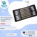 Kit x 7 Instrumentos ( Espatulas) de Composite + Bandeja - Belkys