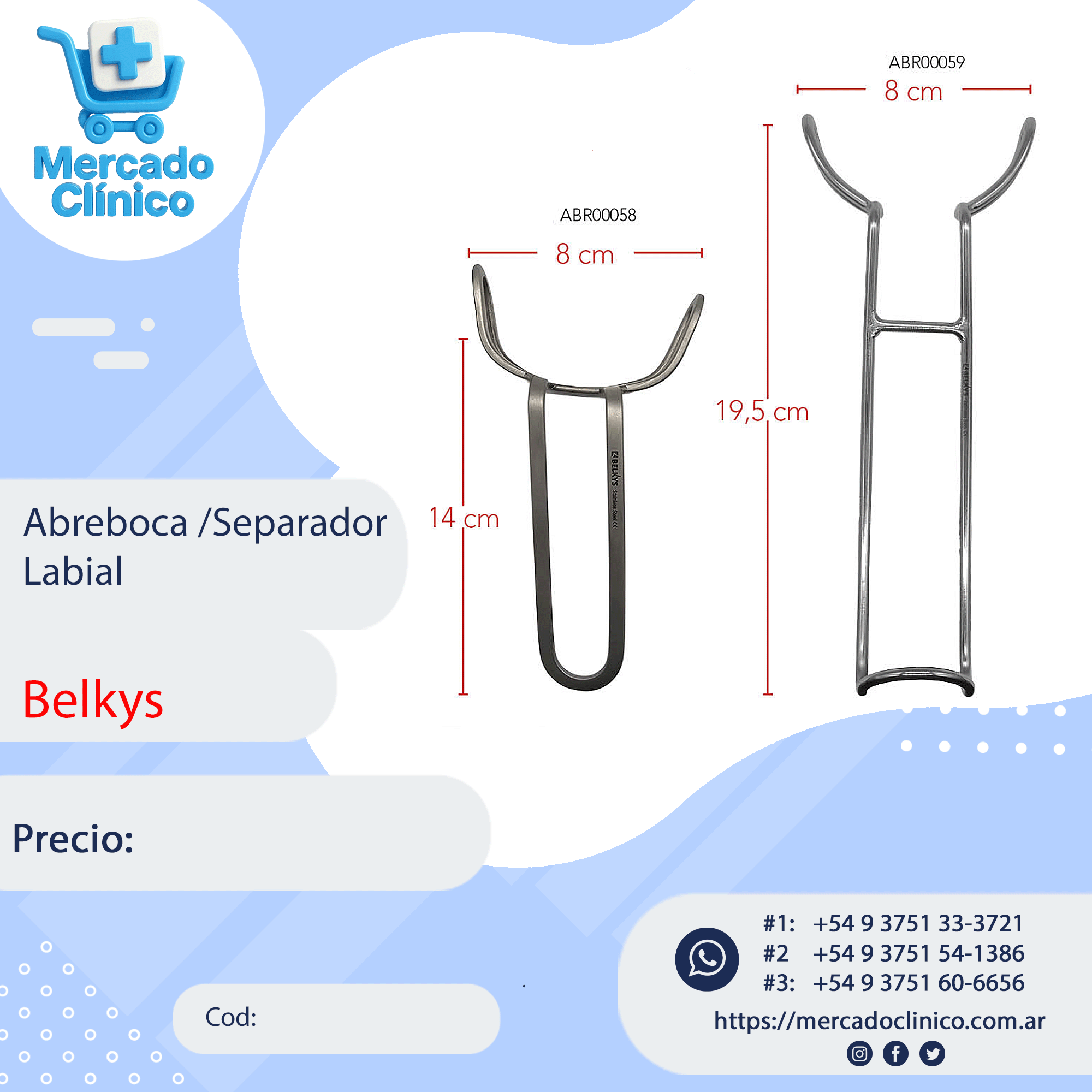 Abreboca /Separador Labial - Belkys