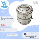Tambor de acero Inoxidable para gasa - 10x10 cm - Belkys