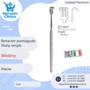 Retractor puntiagudo Sharp simple - Medesy
