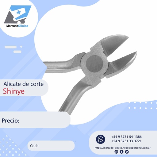 [Shinye1] Alicate de CORTE  ALAMBRE FINO - Shinye