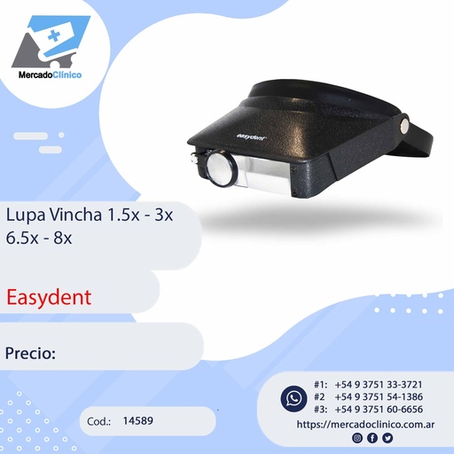 [14589] Lupa vincha 1.5x-3x-6.5x-8x - Easydent
