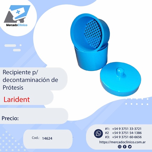 [14624] Recipiente p/ decontaminación de Prótesis - Larident