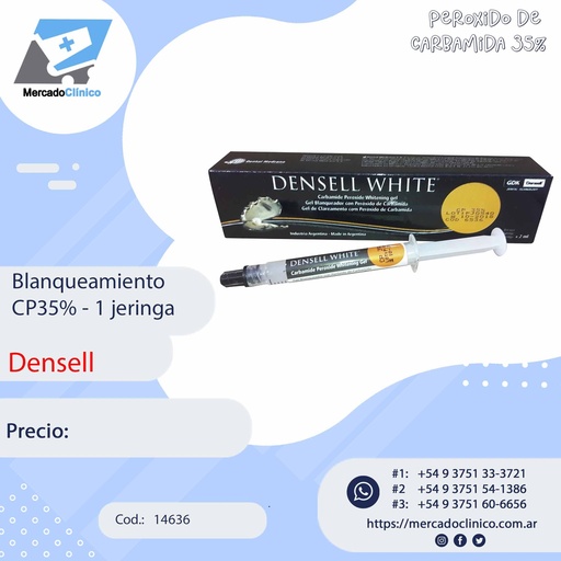 [14636] Blanqueamiento CP35% - 1 jeringa - Densell