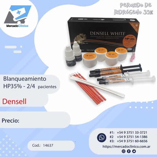 [14637] Blanqueamiento HP35% - 2/4 Pacientes - Densell