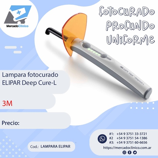 [LAMAPRA ELIPAR] Lampara Fotocurado - ELIPAR  deepcure  L - 3M