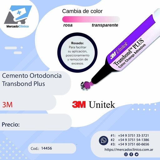[14456] Cemento de Ortodoncia TRANSBOND PLUS - 3M
