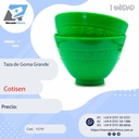 Taza de goma Siliconada grande verde - Cotisen