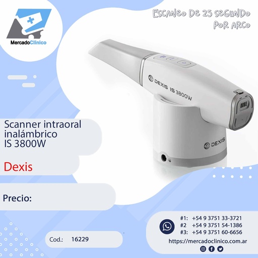 [16235] Escaner / Scanner intraoral inalámbrico IS 3800W - Dexis